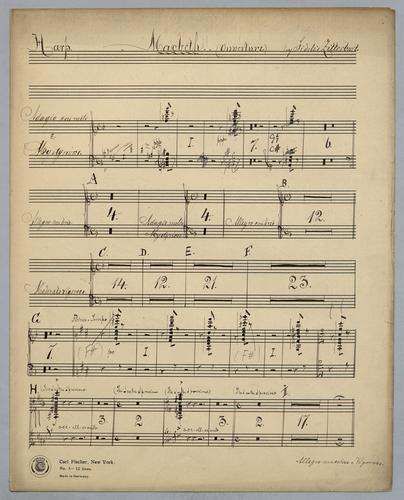 Macbeth - Parts: Harp,