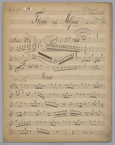 Fleur des Alpes - Parts: Violin,