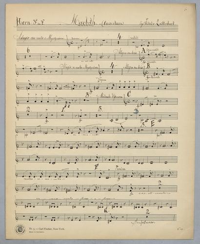 Macbeth - Parts: Horn 3,