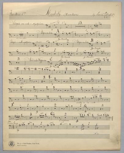 Macbeth - Parts: Trombone 1,