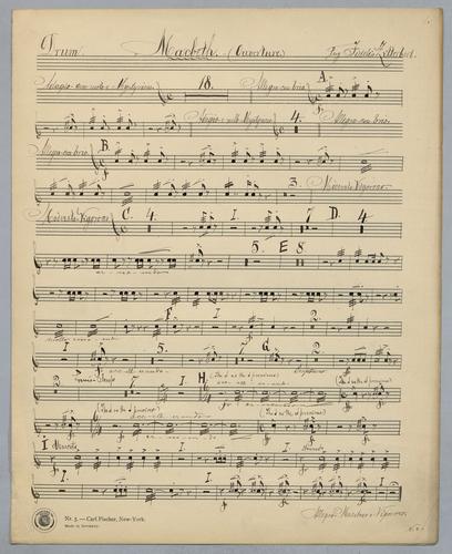 Macbeth - Parts: Drum,