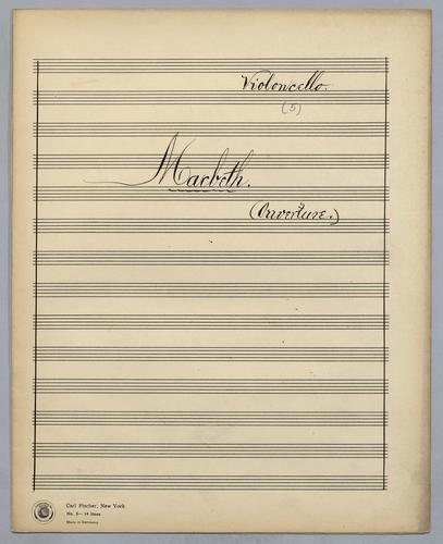 Macbeth - Parts: Violoncello,