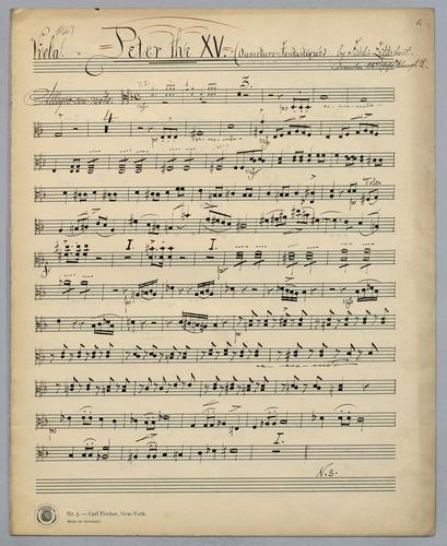 Peter the XV - Parts: Viola,