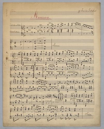 Morceau : [for] Piano