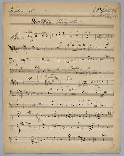 Ouverture : The Original Ten - Parts: Trombone 1,