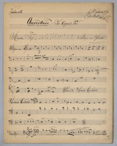 Ouverture : The Original Ten - Parts: Violoncello,