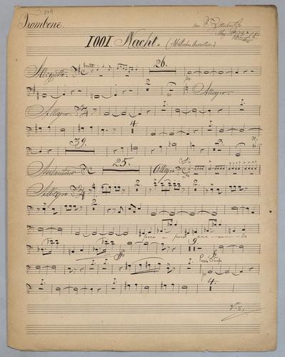 1001 Nacht - Parts: Trombone,