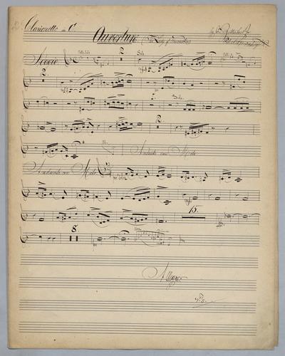 Ouverture : The Lady of Worcester - Parts: Clarinet 1 and 2,