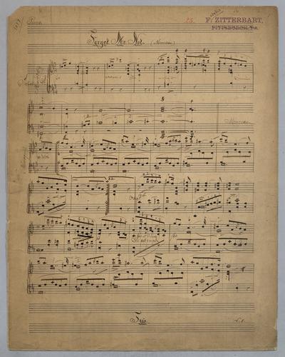Forget Me Not : Morceau : [for] Piano