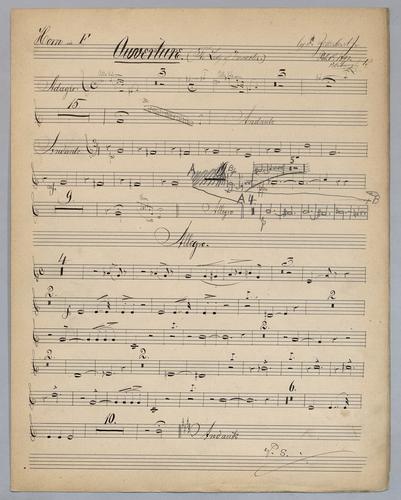 Ouverture : The Lady of Worcester - Parts: Horn,