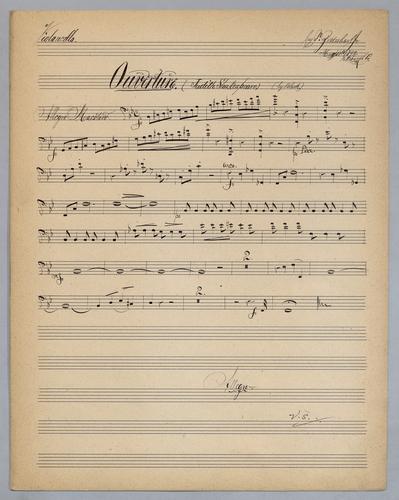 Ouverture : Judith Shakespeare - Parts: Violoncello,