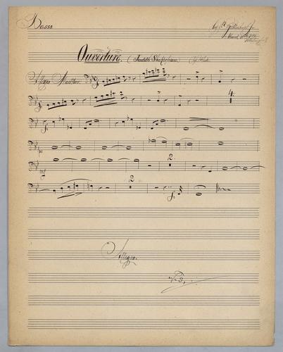 Ouverture : Judith Shakespeare - Parts: Bass,