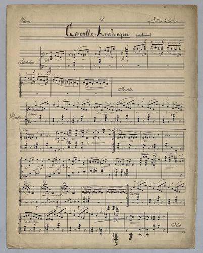 Gavotte Arabesque : [for] Piano