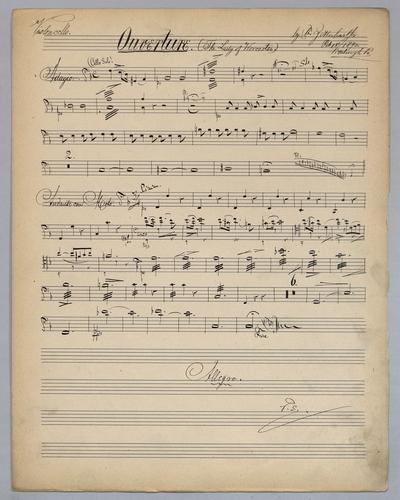 Ouverture : The Lady of Worcester - Parts: Violoncello,