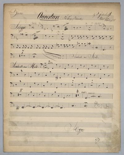 Ouverture : The Lady of Worcester - Parts: Bass,