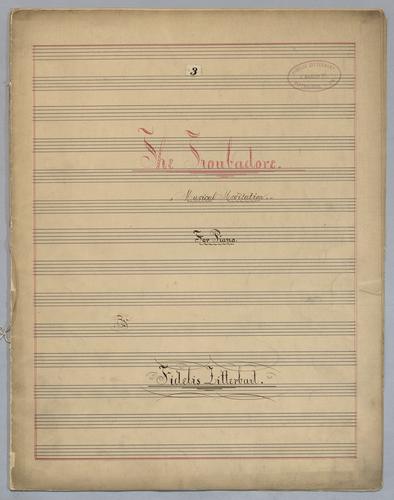 The Troubadore : Musical Meditation : for Piano,