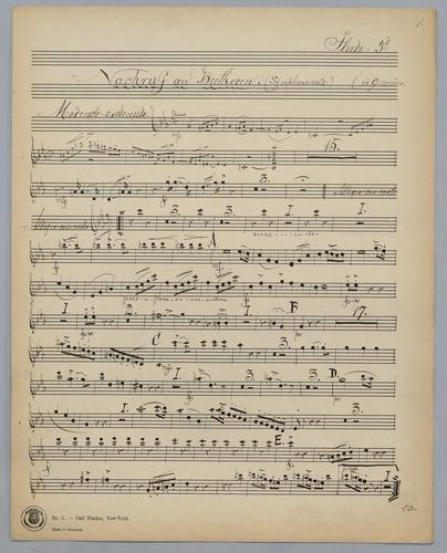 Nachruf an L. van Beethoven - Parts: Flute 3,