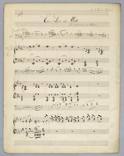 Ein Lied ohne Worte - Score,