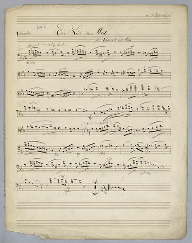 Ein Lied ohne Worte - Parts: Violoncello,