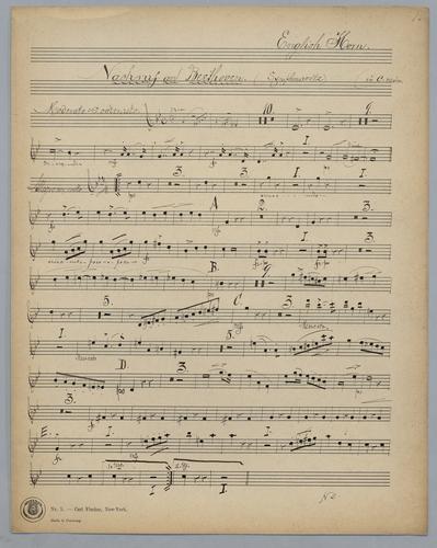 Nachruf an L. van Beethoven - Parts: English Horn,