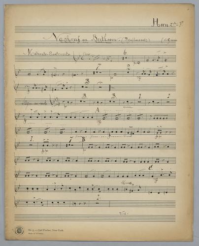 Nachruf an L. van Beethoven - Parts: Horn 2,