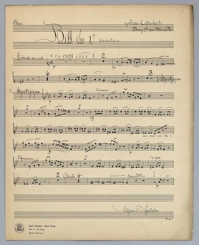 Bill the 1st - Parts: Oboe,
