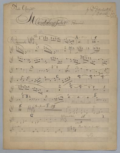 Mondscheinfahrt - Parts: Flute obligato,