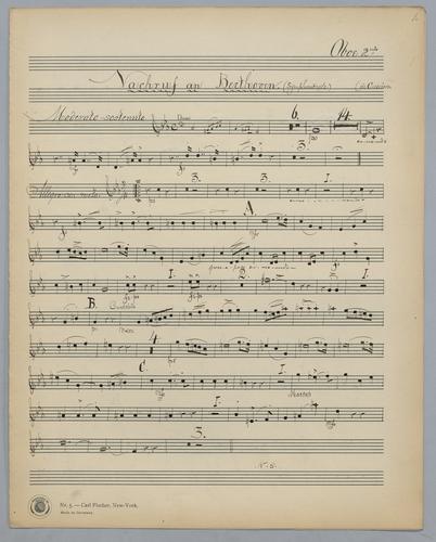 Nachruf an L. van Beethoven - Parts: Oboe 2,