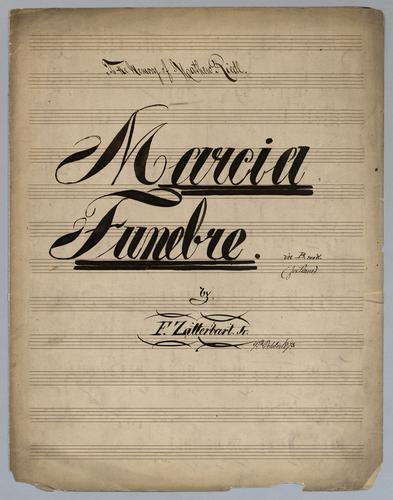 Marcia Funebre : in B Moll : for Piano,