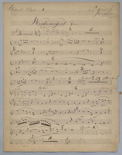 Mondscheinfahrt - Parts: Clarinet obligato,