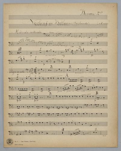 Nachruf an L. van Beethoven - Parts: Bassoon 2,