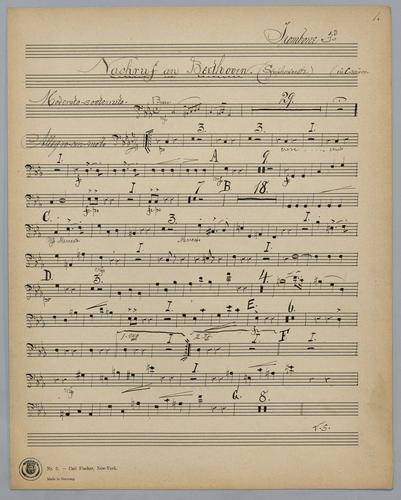 Nachruf an L. van Beethoven - Parts: Trombone 3,
