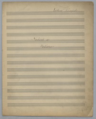 Nachruf an L. van Beethoven - Parts: Violin 1,