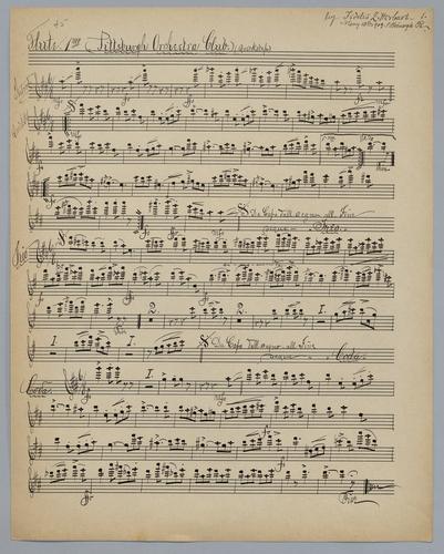 Pittsburgh Orchestra Club - Parts: Flute 1,