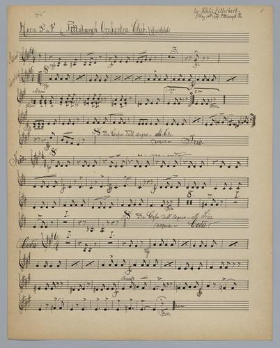 Pittsburgh Orchestra Club - Parts: Horn 3,
