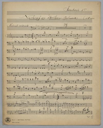Nachruf an L. van Beethoven - Parts: Trombone 1,