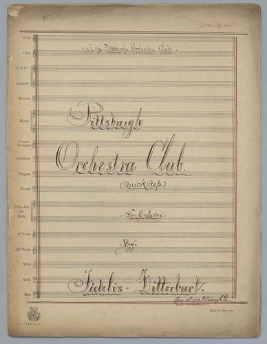 Pittsburgh Orchestra Club - Score 1,