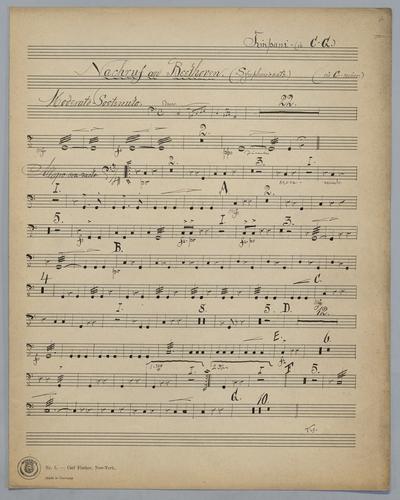 Nachruf an L. van Beethoven - Parts: Timpani,