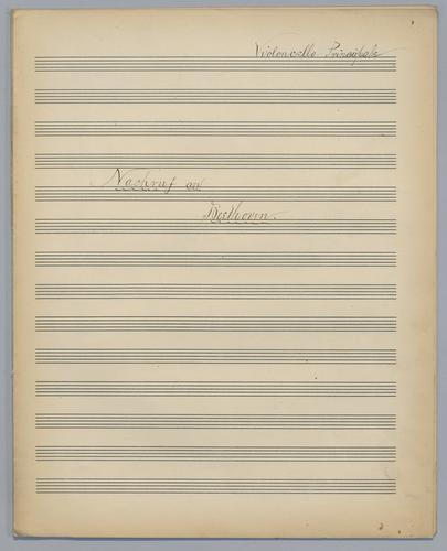 Nachruf an L. van Beethoven - Parts: Violoncello,