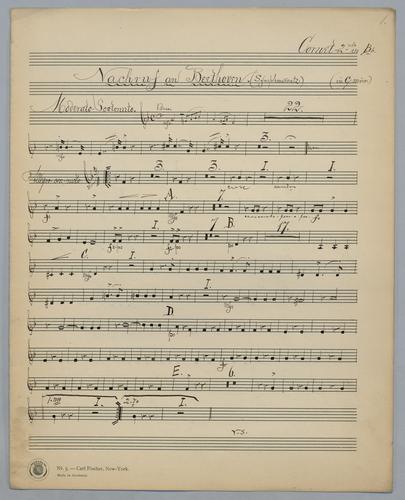 Nachruf an L. van Beethoven - Parts: Cornet 2,