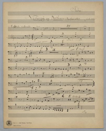 Nachruf an L. van Beethoven - Parts: Tuba,