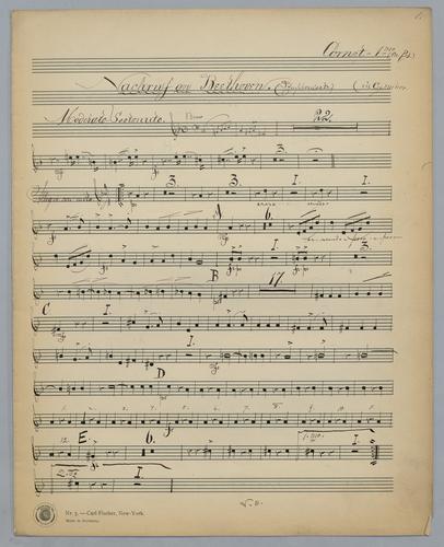 Nachruf an L. van Beethoven - Parts: Cornet 1,