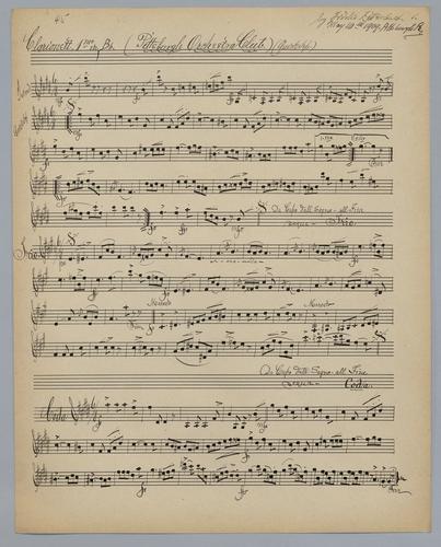 Pittsburgh Orchestra Club - Parts: Clarinet 1,
