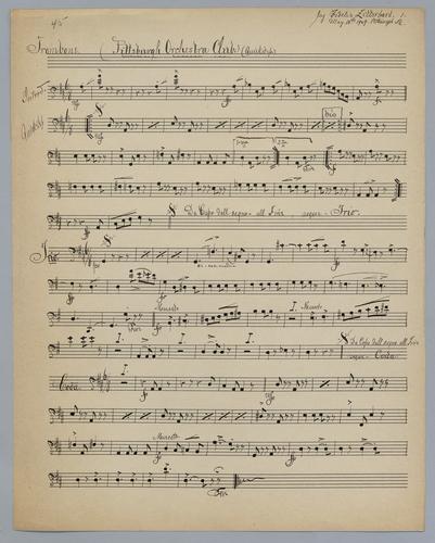 Pittsburgh Orchestra Club - Parts: Trombone,