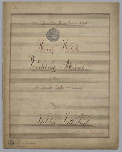 Harry Hetzel's Wedding March - Score,