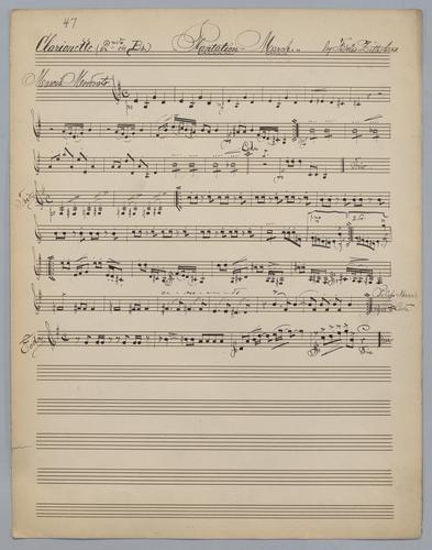 Plantation March - Parts: Clarinet 2