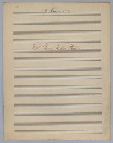 Ward Dinkey Wedding March - Parts: Horn 1 and 2,