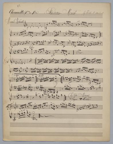 Plantation March - Parts: Clarinet 1