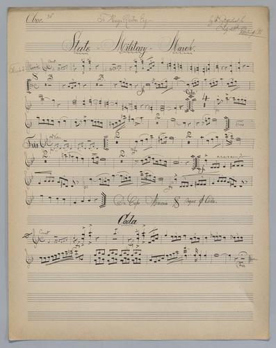 State Military March - Parts: Oboe,