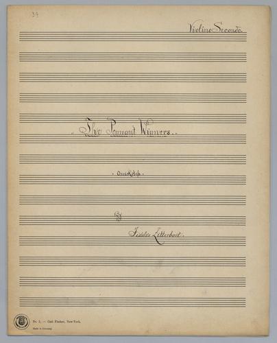 The Pennant Winners - Parts: Violin 2,